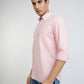 Parx Men Pink Checks Slim Fit Cotton Casual Shirt