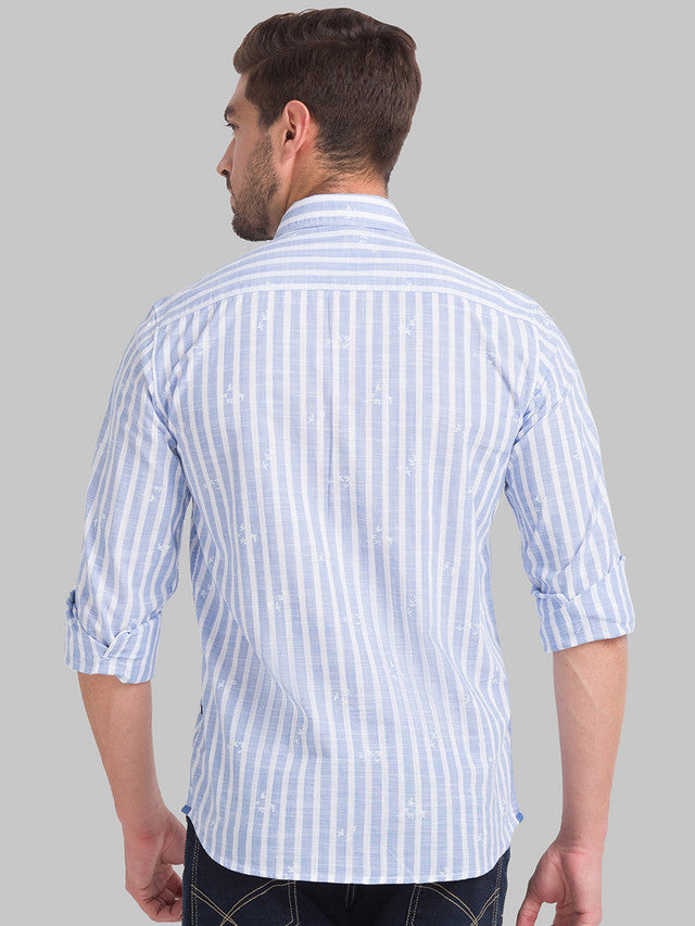 Parx Blue Casual Shirt 