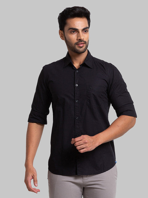 Parx Black Casual Shirt