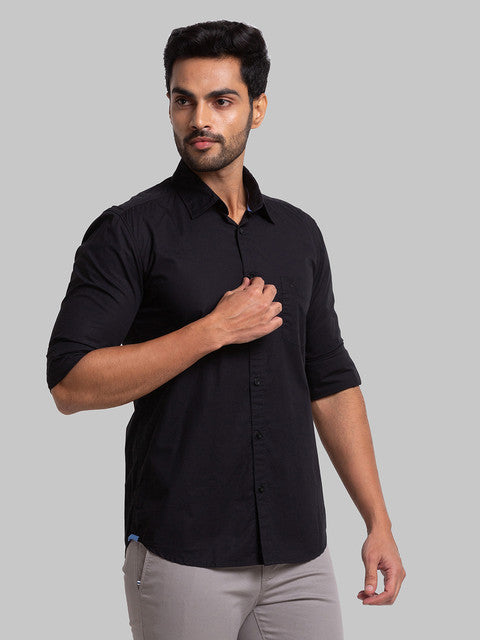 Parx Black Casual Shirt