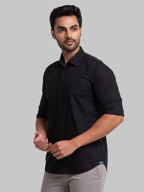 Parx Black Casual Shirt