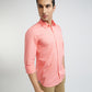 Men Red Slim Fit Solid Cotton Full Sleeve Shirts