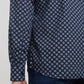 Parx Men Blue Printed Slim Fit Cotton Casual Shirt