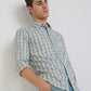 Men Slim Fit Blue Shirt