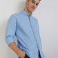 Men Slim Fit Brown Shirt