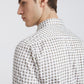 Men White Slim Fit Print Cotton Full Sleeve Shirts