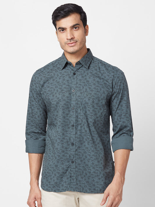 Parx Green Casual Shirt 