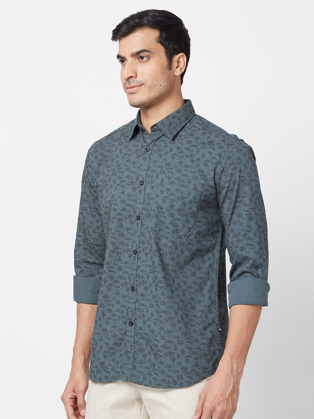 Parx Green Casual Shirt 