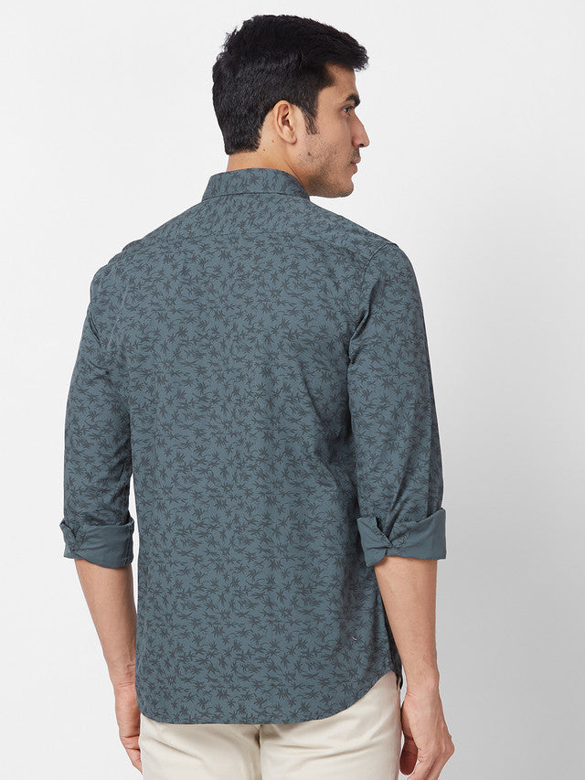 Parx Green Casual Shirt 