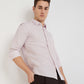 Parx Men Pink Printed Slim Fit Cotton Casual Shirt