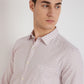 Parx Men Pink Printed Slim Fit Cotton Casual Shirt