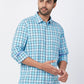 Parx Blue Casual Shirt