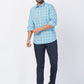 Parx Blue Casual Shirt