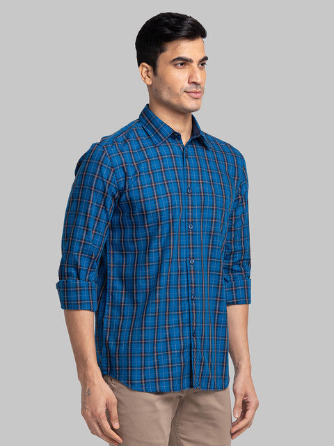 Parx Blue Casual Shirt 