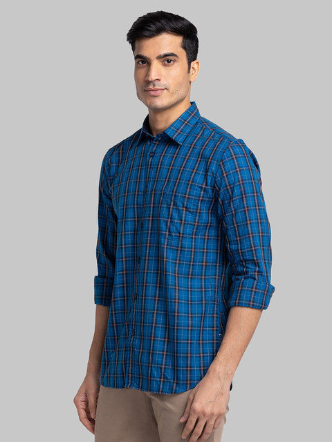 Parx Blue Casual Shirt 