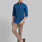 Parx Blue Casual Shirt 
