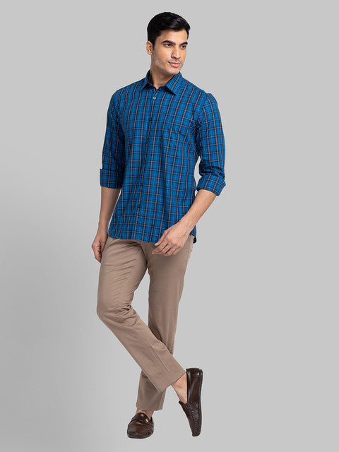 Parx Blue Casual Shirt 