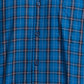 Parx Men Blue Checks Slim Fit Cotton Shirt