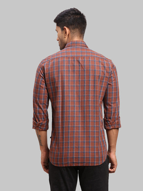 Parx Brown Casual Shirt 