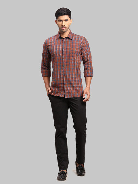 Parx Brown Casual Shirt 