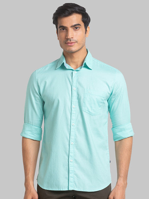 Parx Green Casual Shirt