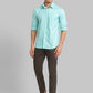 Parx Green Casual Shirt