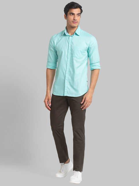 Parx Green Casual Shirt