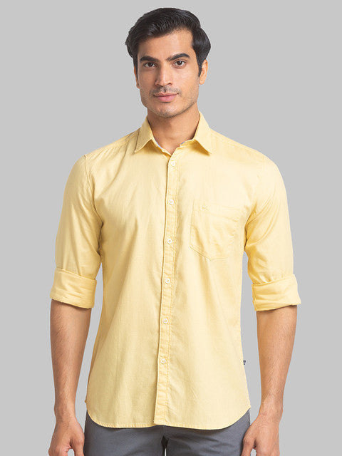 Parx Yellow Casual Shirt