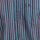 Parx Men Blue Striped Slim Fit Cotton Casual Shirt