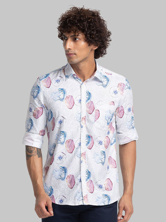 Parx White Casual Shirt 