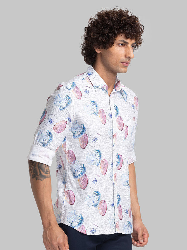 Parx White Casual Shirt 