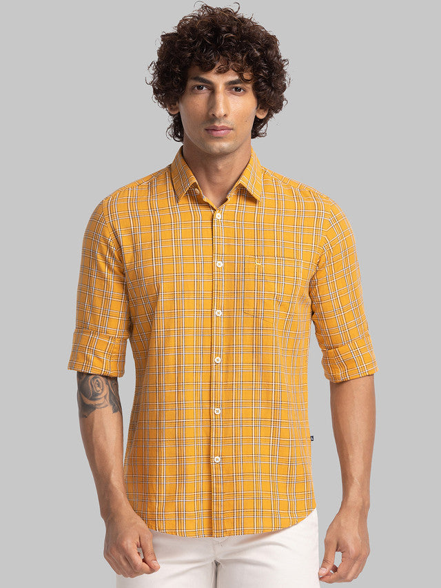 Parx Yellow Casual Shirt 