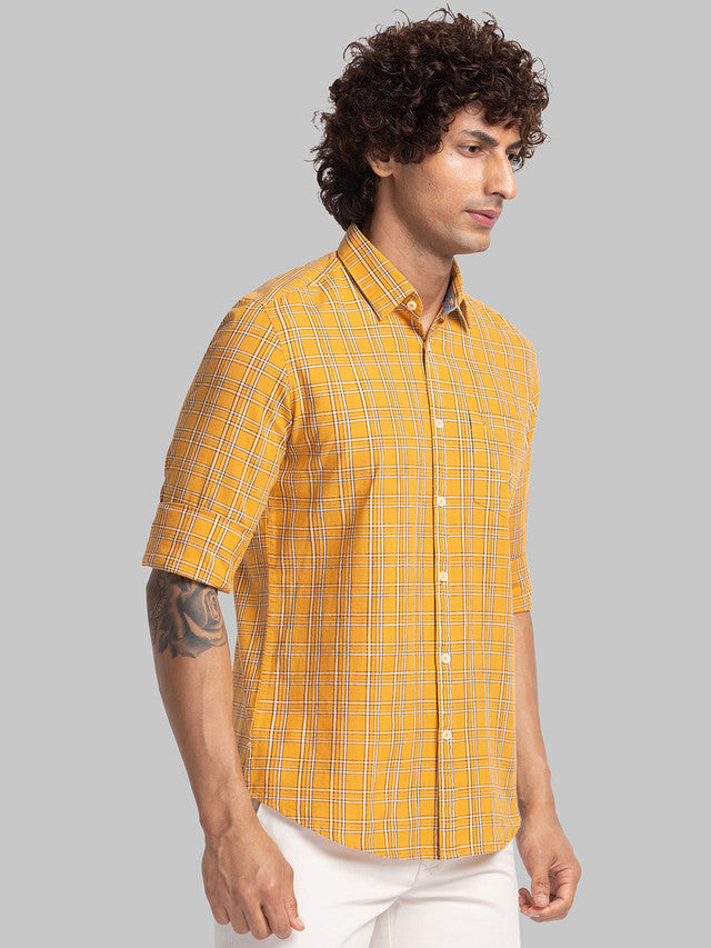 Parx Yellow Casual Shirt 