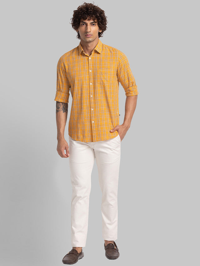 Parx Yellow Casual Shirt 