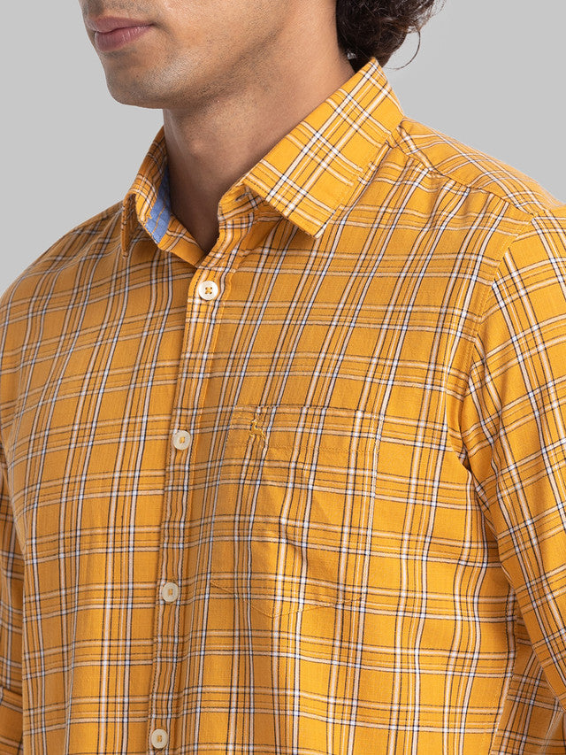 Parx Yellow Casual Shirt 