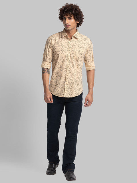 Parx Orange Casual Shirt