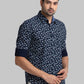 Parx Blue Casual Shirt