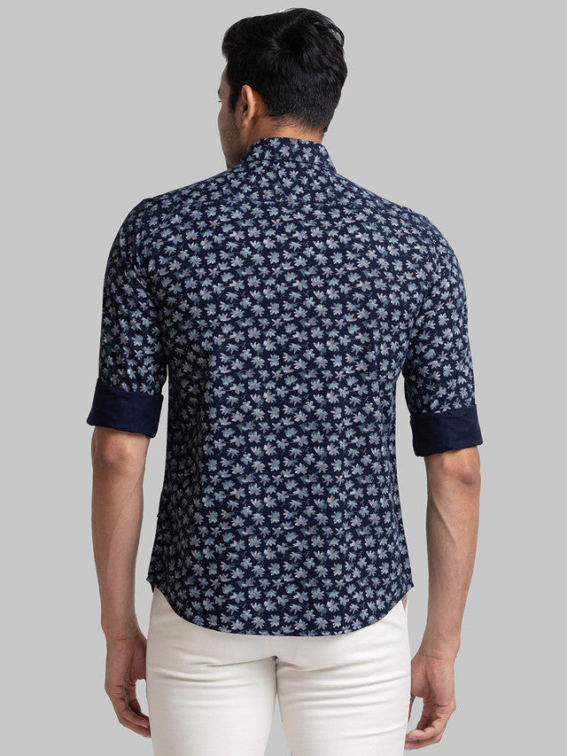 Parx Blue Casual Shirt