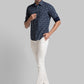 Parx Blue Casual Shirt