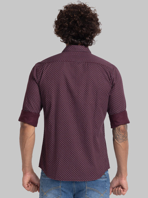 Parx Maroon Casual Shirt