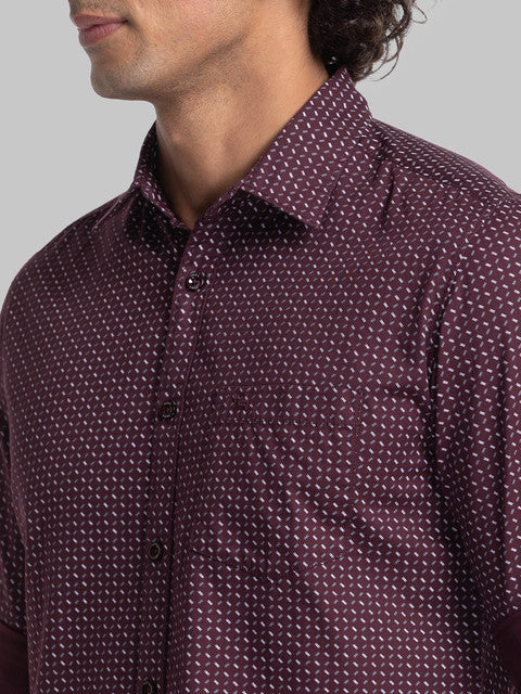 Parx Maroon Casual Shirt