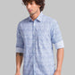 Parx Blue Casual Shirt 