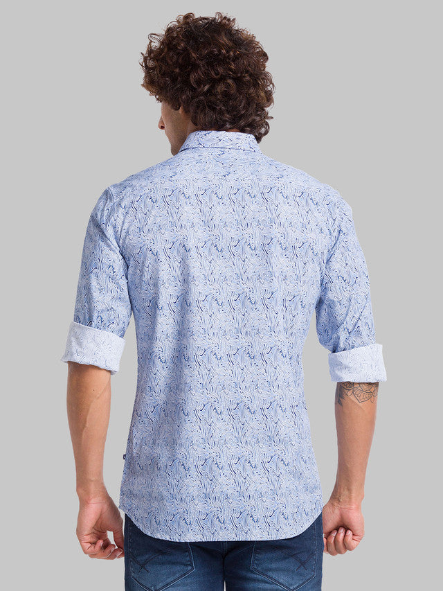 Parx Blue Casual Shirt 