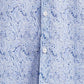 Parx Blue Printed Slim Fit Cotton Casual Shirt