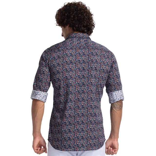 Parx Blue Casual Shirt