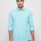 Parx Blue Casual Shirt