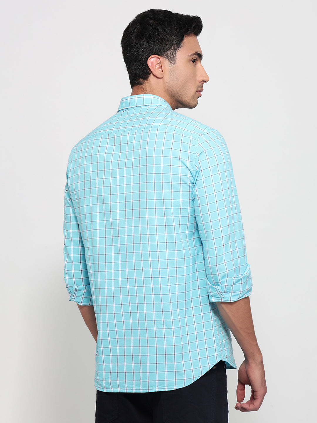 Parx Blue Casual Shirt