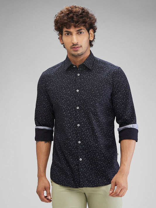 Parx Black Casual Shirt 