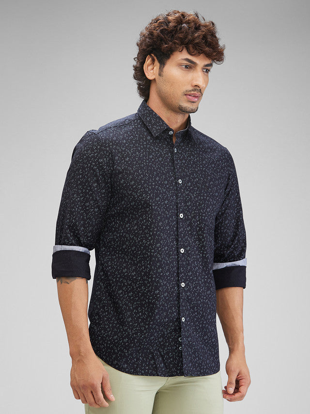 Parx Black Casual Shirt 