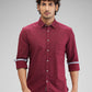 Parx Maroon Casual Shirt 